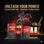 Kapilveda Horse Force Super Value Combo (1 Tablets Bottle + 2 Super Oils FREE) - Complete Men's Vitality & Massage Kit