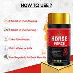 Kapilveda Horse Force Tablets for Men (60 Tabs) - Improve Stamina & Energy