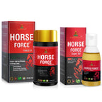 Kapilveda Horse Force Stamina Combo (1 Tablets Bottle + 1 Super Oil FREE) - 100% Ayurvedic Men's Wellness Kit